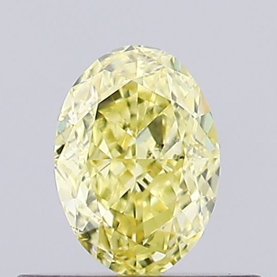 0.34 CT Fancy Vivid Yellow OVAL