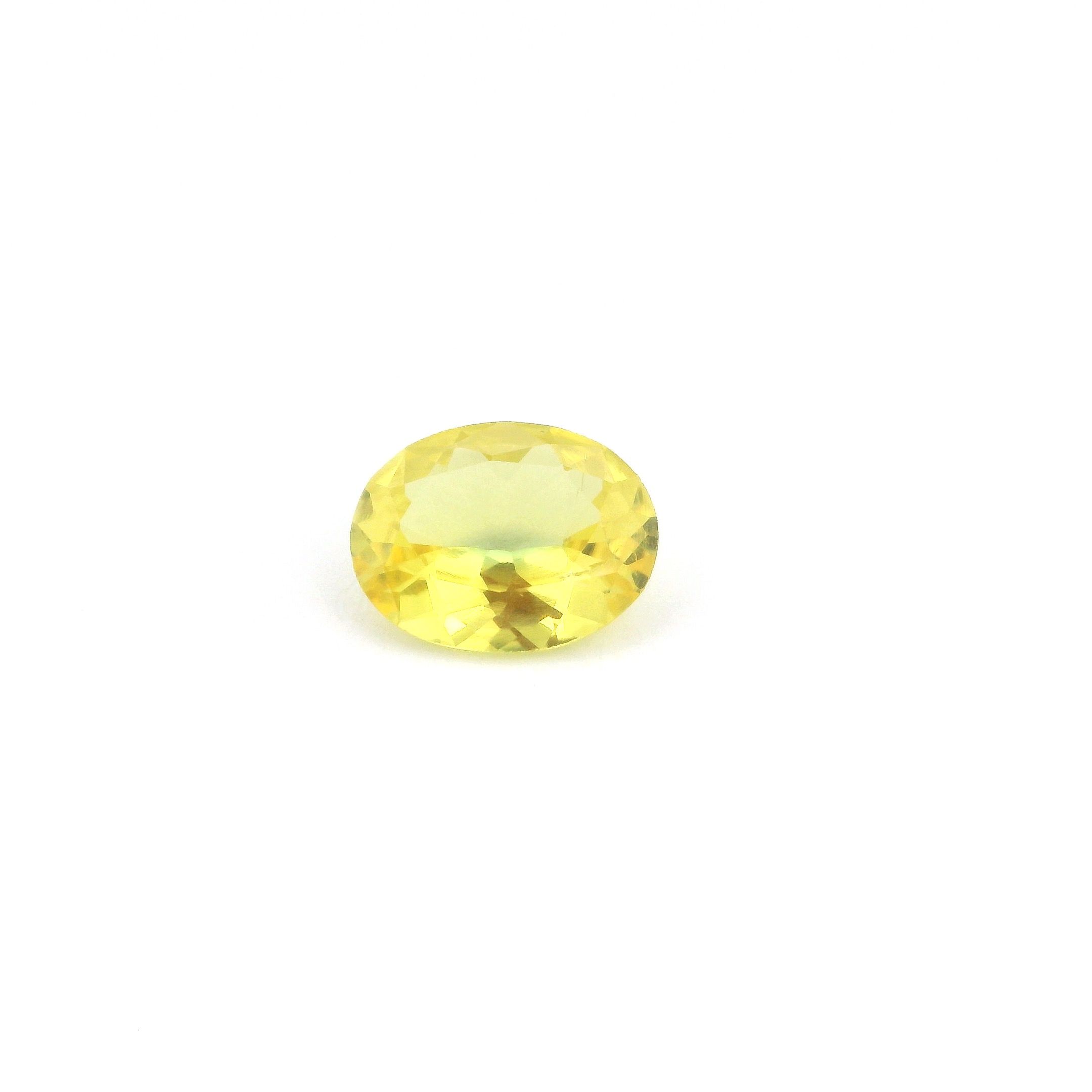 SAPPHIRE FACETED 0.91ct YELLOW medium intense EC UNITEDSTATES NONE