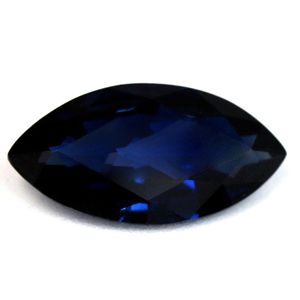 Szafir 1,61 ct, niebieski, szlif markiza