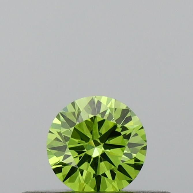 0.2 CT Fancy Vivid Green ROUND
