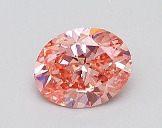 0.9 CT Fancy Intense Brownish Pink OVAL
