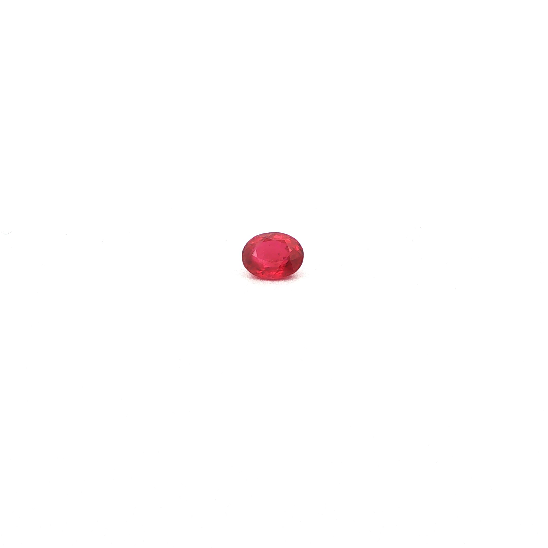 0.5 ct Oval ruby