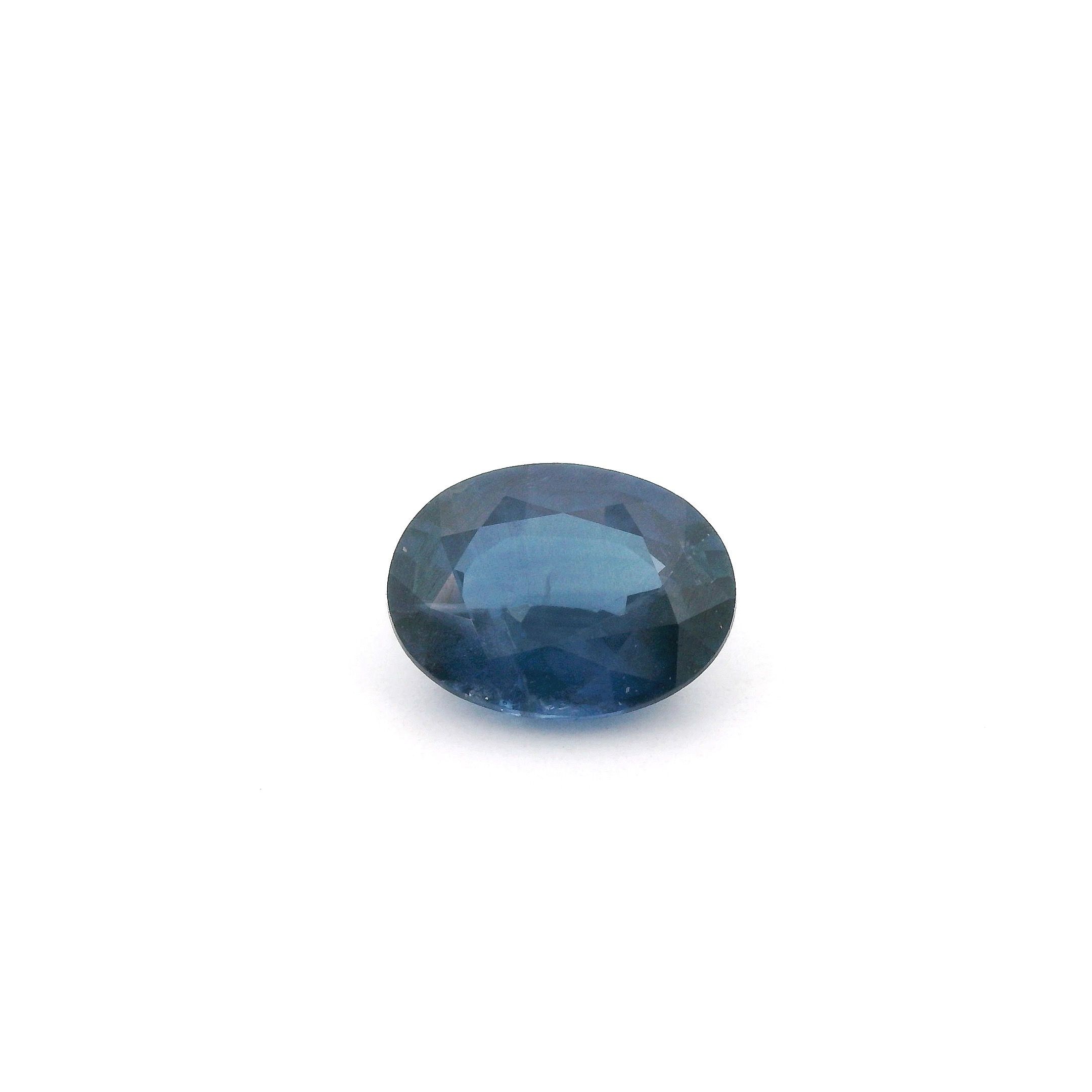SAPPHIRE FACETED 1.49ct BLUE Medium Intense SI THAILAND HEATED