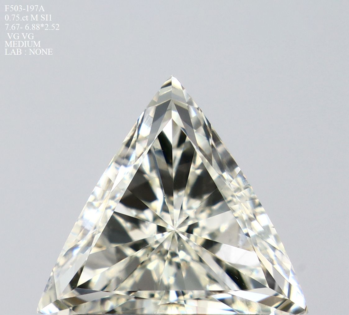 Prírodný diamant triangel,...