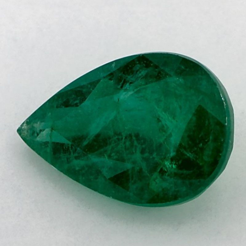 Szmaragd 4,27 ct, zielony, szlif gruszka