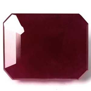 Rubin 6,21 ct, czerwony, szlif szmaragdowy