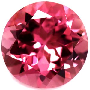 Turmalin 1,34 ct, różowy, szlif okrągły