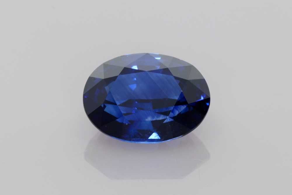 SAPPHIRE FACETED 5.07ct BLUE Vivid BLUE SI SRILANKA HEATED