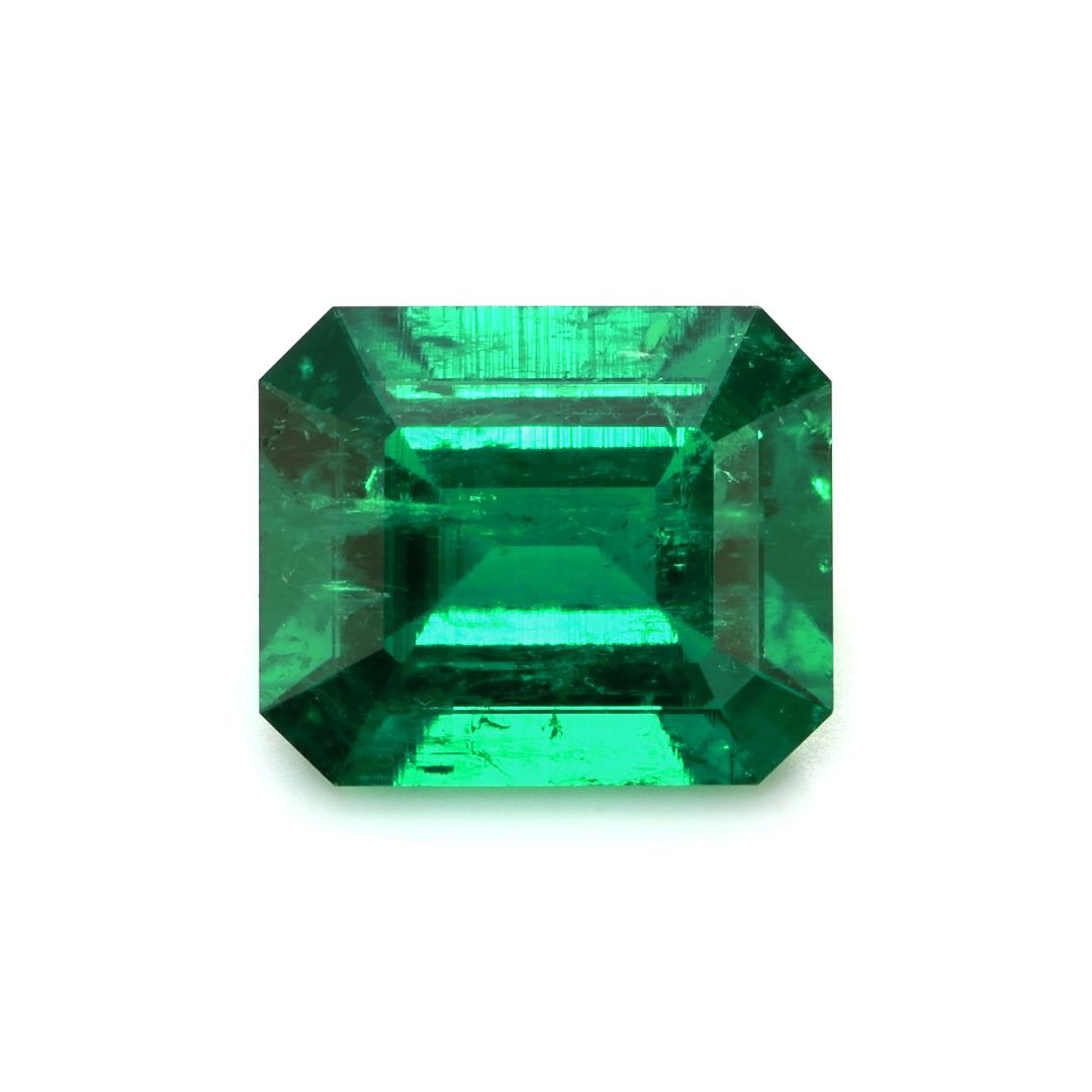 Szmaragd 3,30 ct, zielony, szlif szmaragdowy