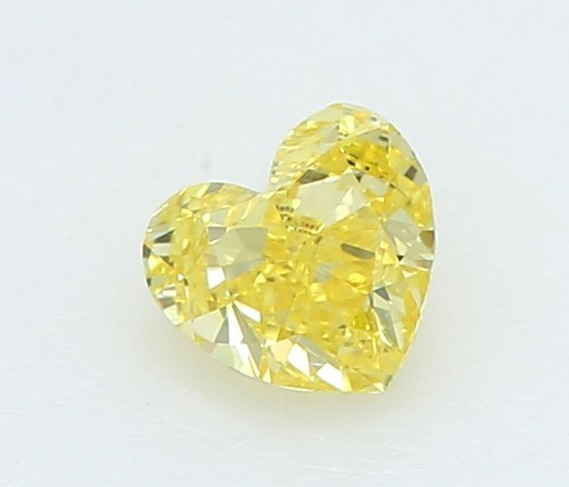 0.2 CT Fancy Vivid Yellow HEART