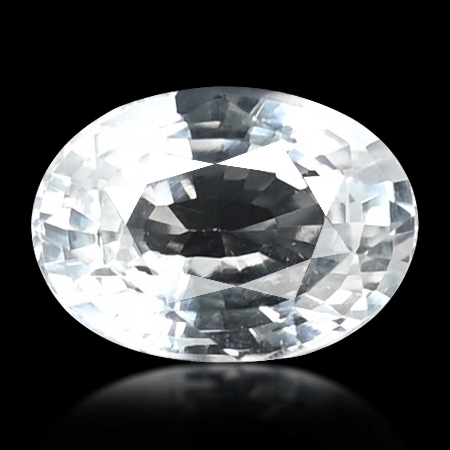 TOPAZ FACETED 8.57ct WHITE MI BRAZIL NONE