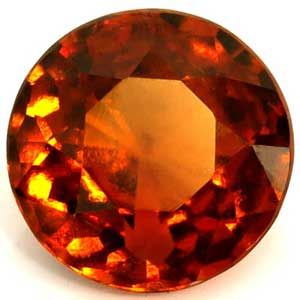 Granat 2,27 ct, pomarańczowy, szlif okrągły