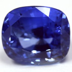 Szafir 4,99 ct, niebieski, szlif cushion