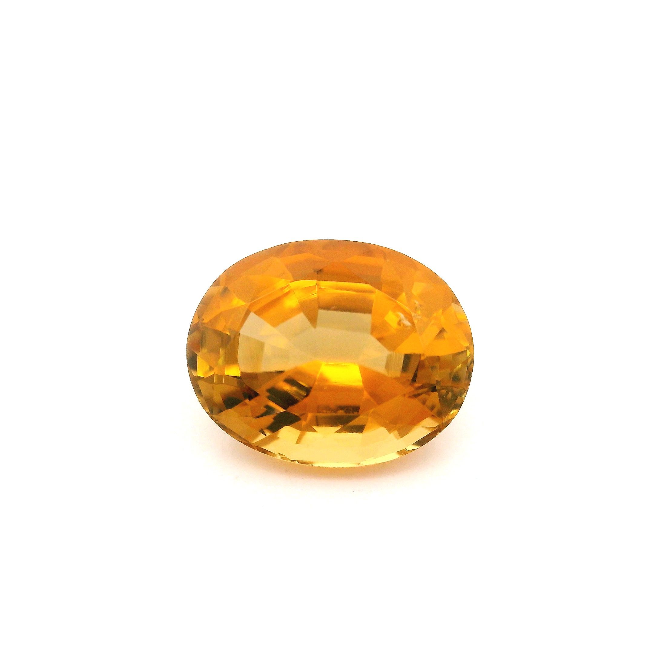 Turmalin 3,38 ct, pomarańczowy, szlif owalny