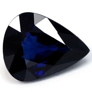 Szafir 2,52 ct, niebieski, szlif gruszka