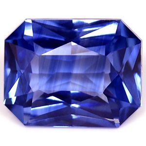 Szafir 1,93 ct, niebieski, szlif szmaragdowy