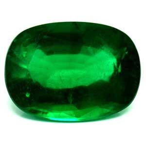 Szmaragd 4,55 ct, zielony, szlif cushion