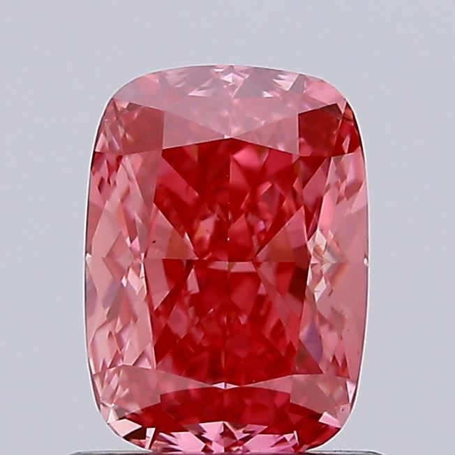 1.04 CT Fancy Vivid Pink CUSHION BRILLIANT