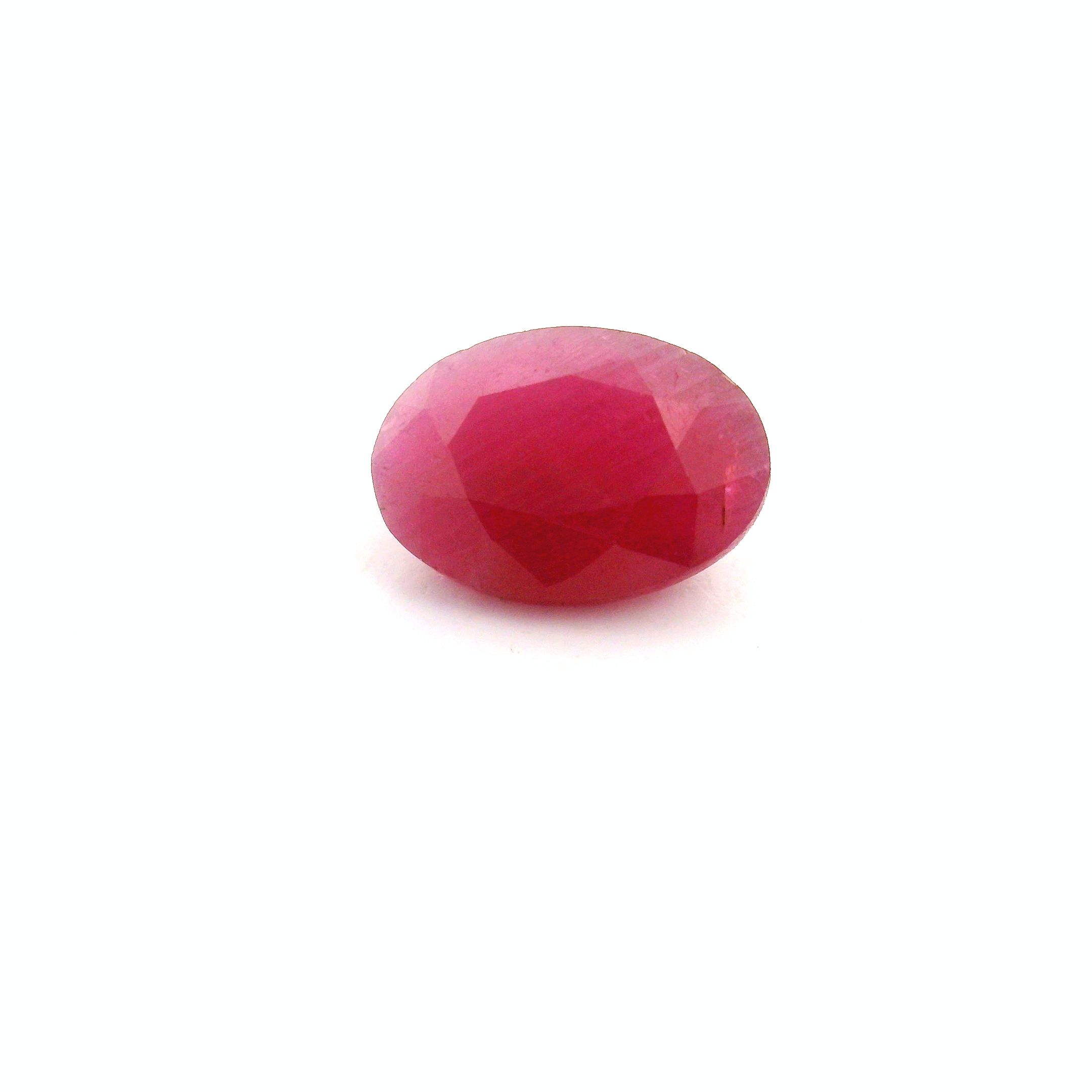 Rubin 2,14 ct, czerwony, szlif owalny