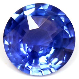 Szafir 1,36 ct, niebieski, szlif okrągły