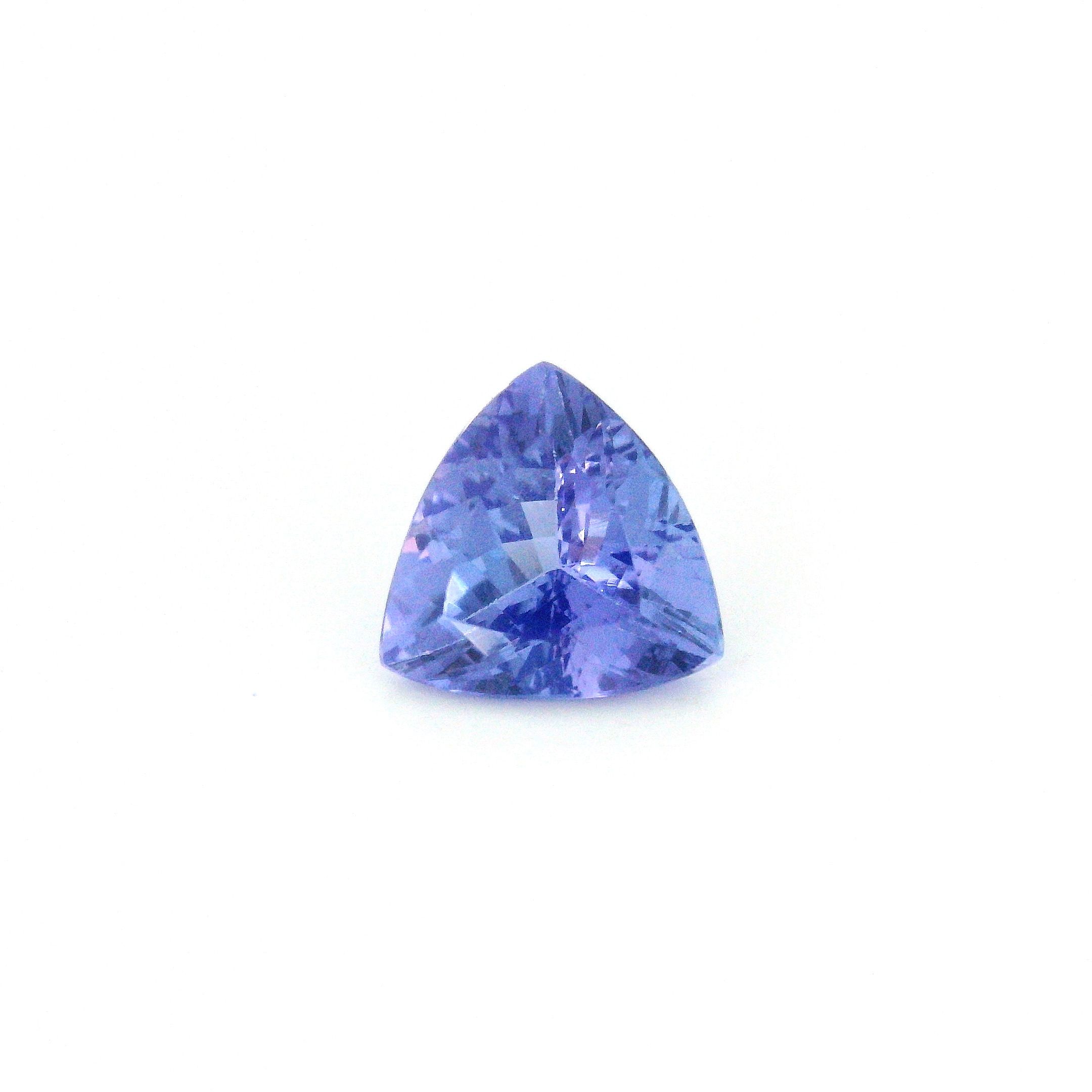 Tanzanit 1,65 ct, niebieski, szlif trójkątny