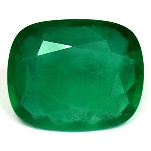 EMERALD FACETED 6.46ct GREEN Soft Green SI ZAMBIA NONE