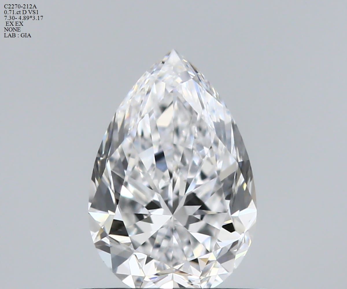 Prírodný diamant hruška,...