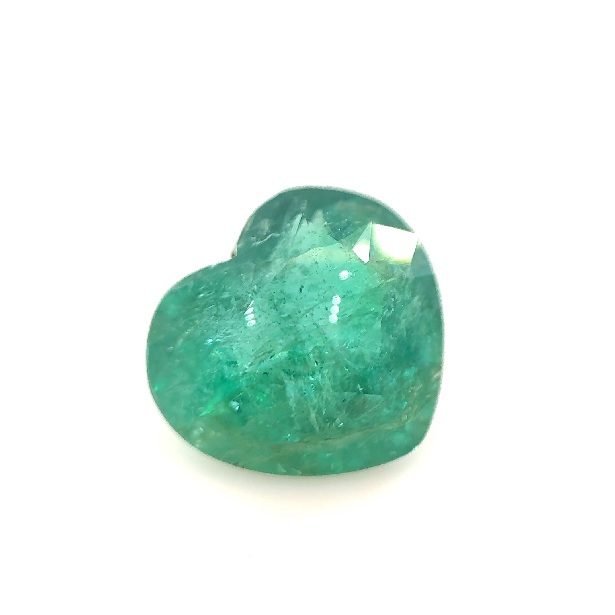 Szmaragd 5,04 ct, zielony, szlif serce