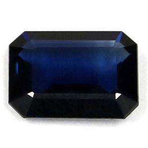 Szafir 1,29 ct, niebieski, szlif szmaragdowy