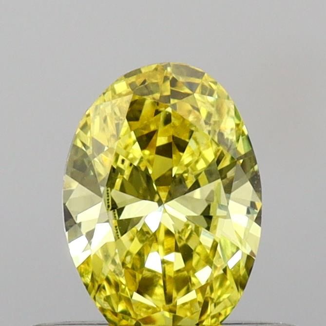 0.48 CT Fancy Vivid Yellow OVAL