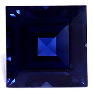 Szafir 1,03 ct, niebieski, szlif kwadratowy