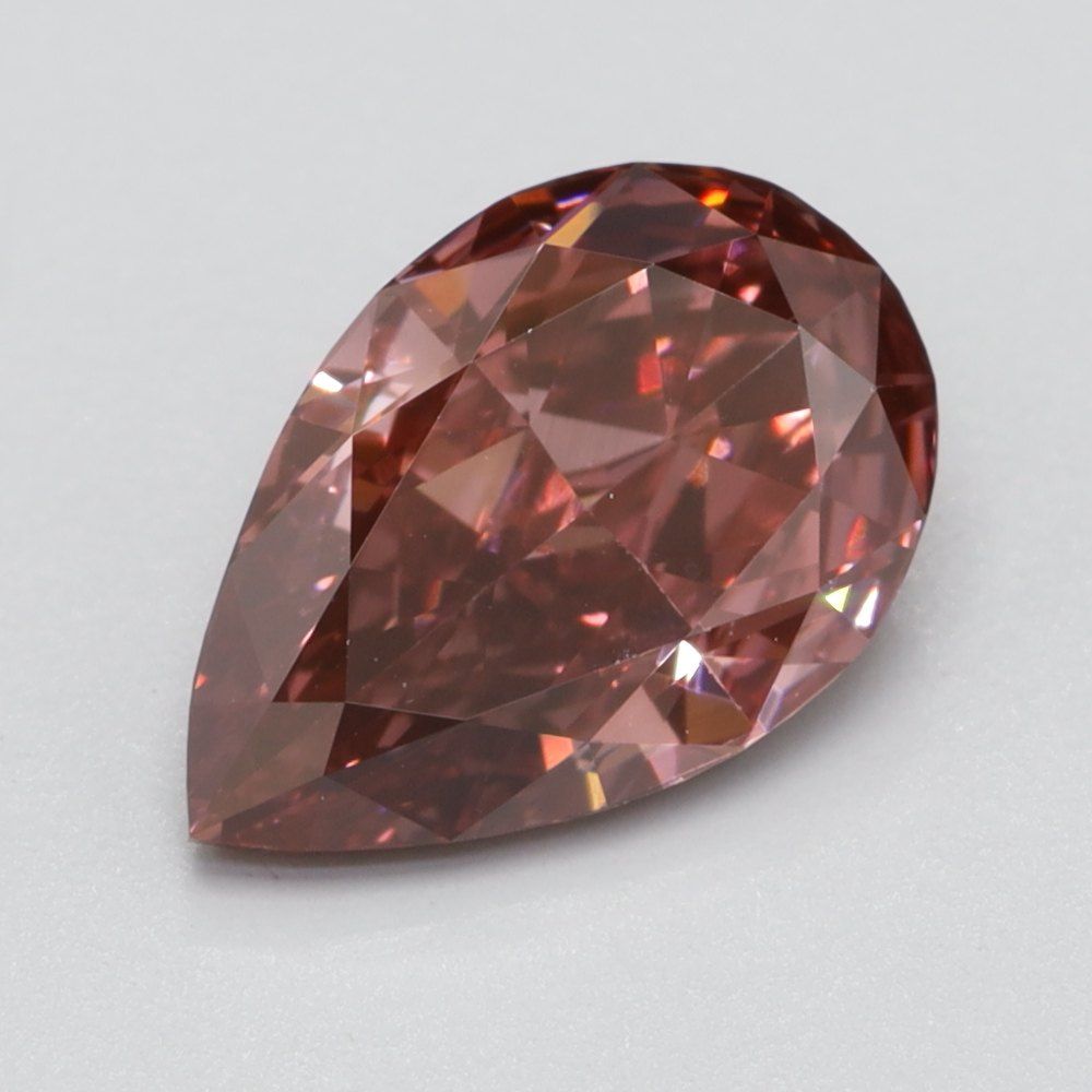 1.07 CT Fancy Deep Pink PEAR