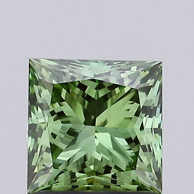 1.02 CT Fancy Vivid Green PRINCESS