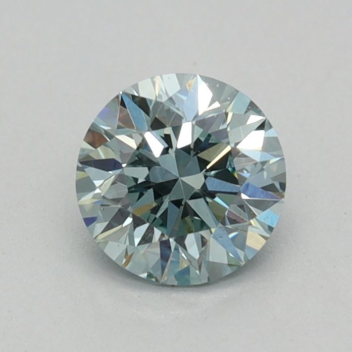 0.36 CT Fancy Intense Green Blue ROUND