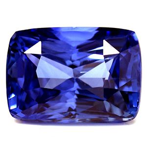 Szafir 5,04 ct, niebieski, szlif cushion