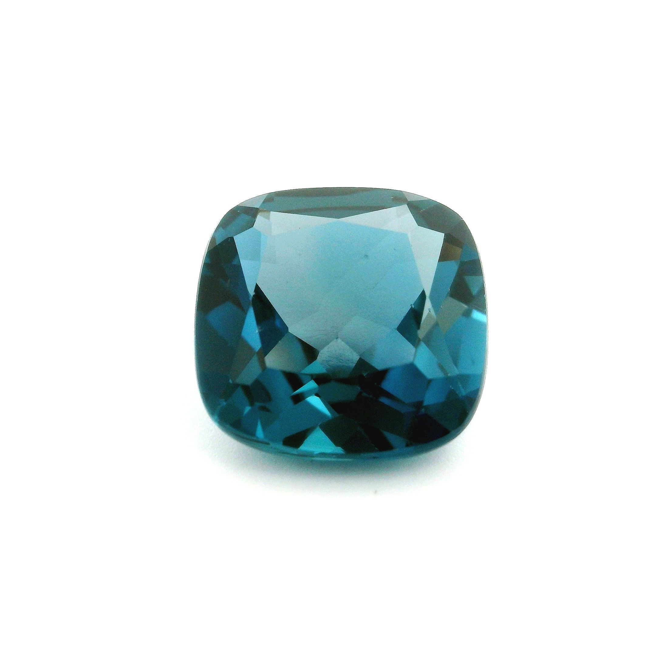 Topaz 10,18 ct, niebieski, szlif cushion
