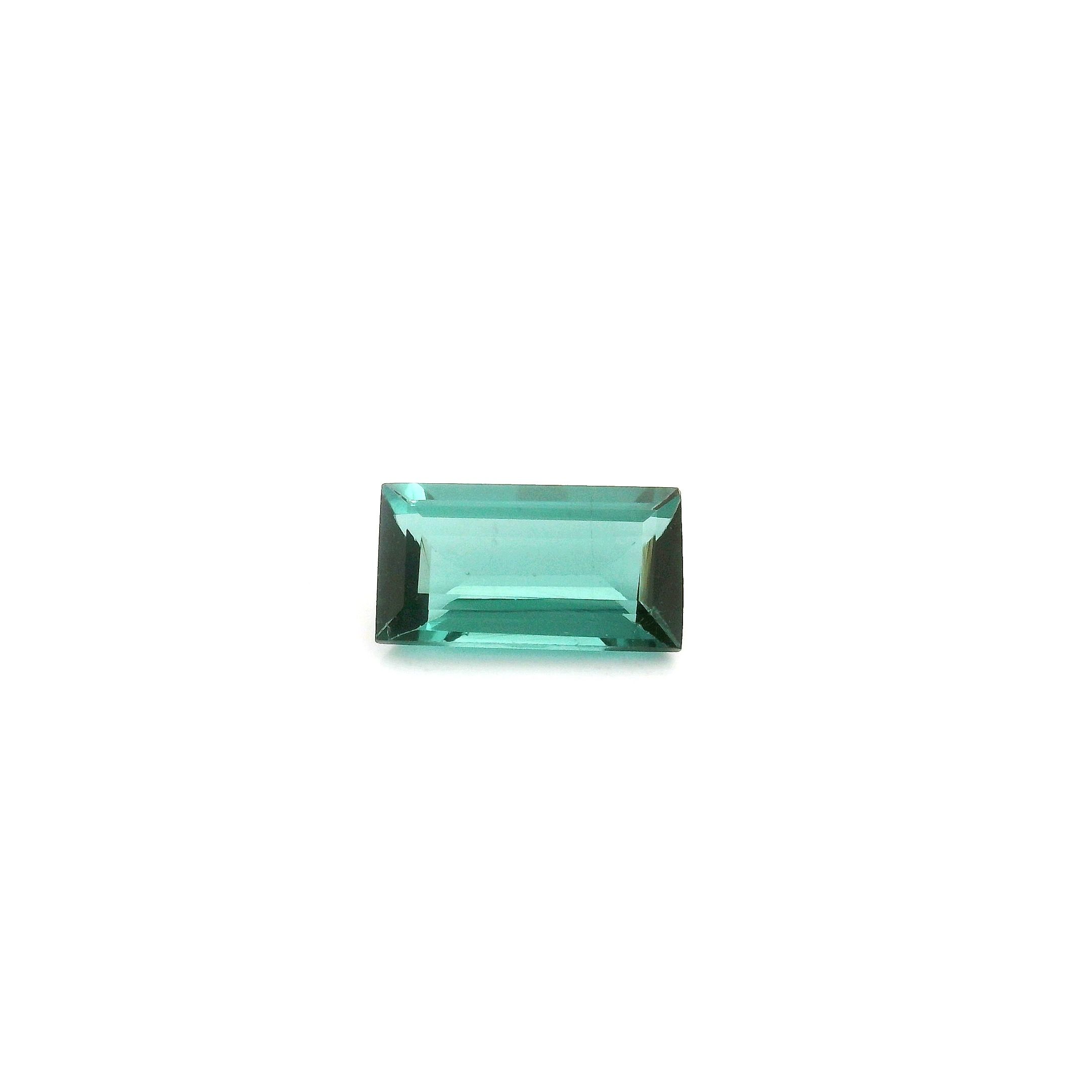 Turmalin 1,33 ct, zielony, szlif prostokątny