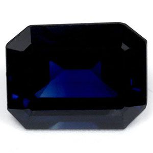 Szafir 2,79 ct, niebieski, szlif szmaragdowy