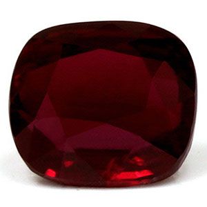 Rubin 1,03 ct, czerwony, szlif cushion