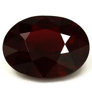 Rubin 1,43 ct, czerwony, szlif owalny