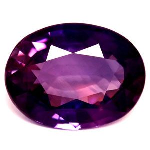 Szafir 2,34 ct, purpurowy, szlif owalny
