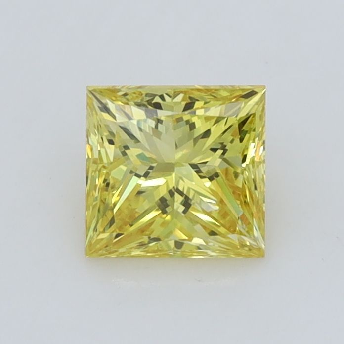 0.88 CT Fancy Intense Yellow PRINCESS