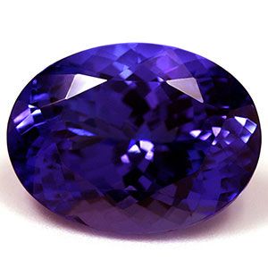 Tanzanit 4,65 ct, niebieski, szlif owalny