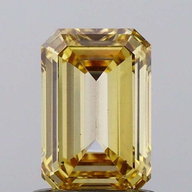 1.01 CT Fancy Vivid Yellow EMERALD