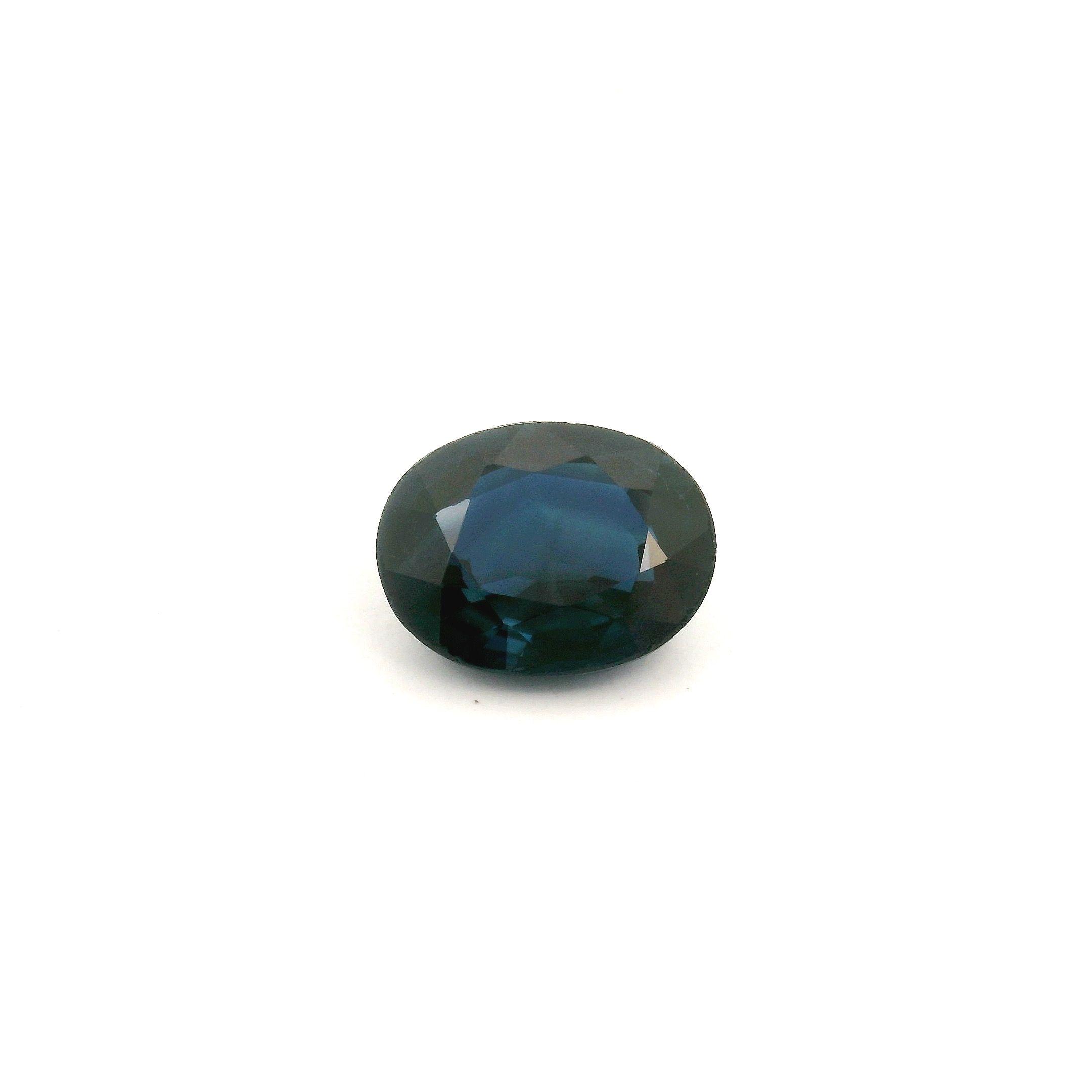 Szafir 2,22 ct, niebieski, szlif owalny