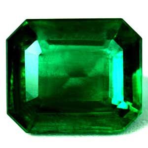 Szmaragd 1,64 ct, zielony, szlif szmaragdowy