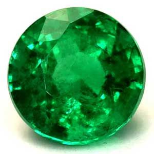 Szmaragd 1,17 ct, zielony, szlif okrągły