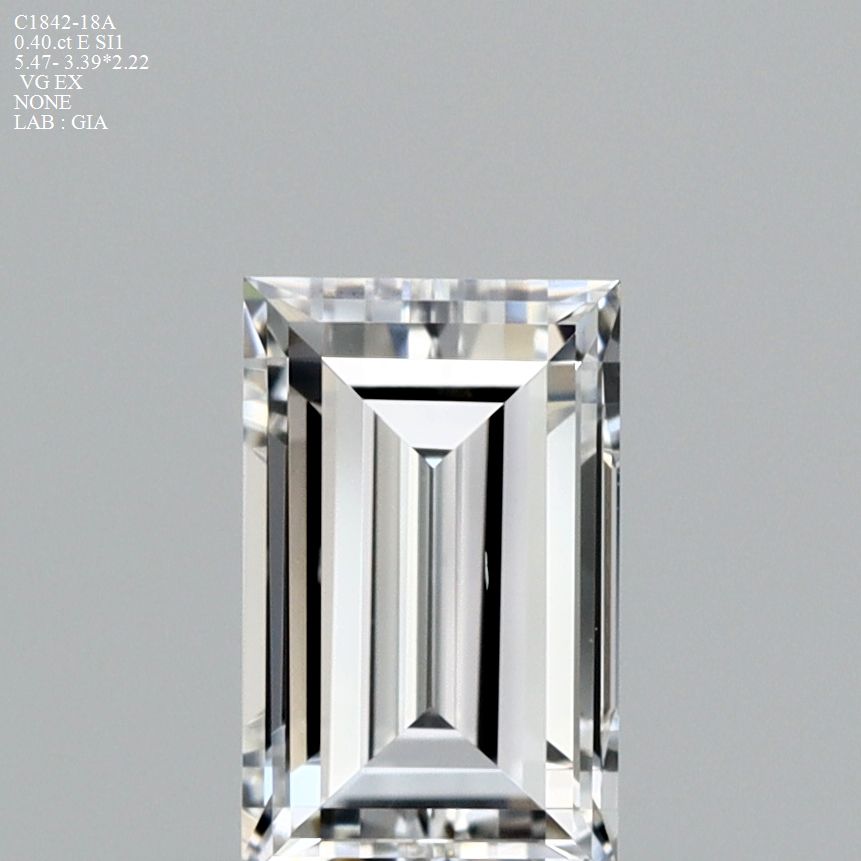 Prírodný diamant bageta,...