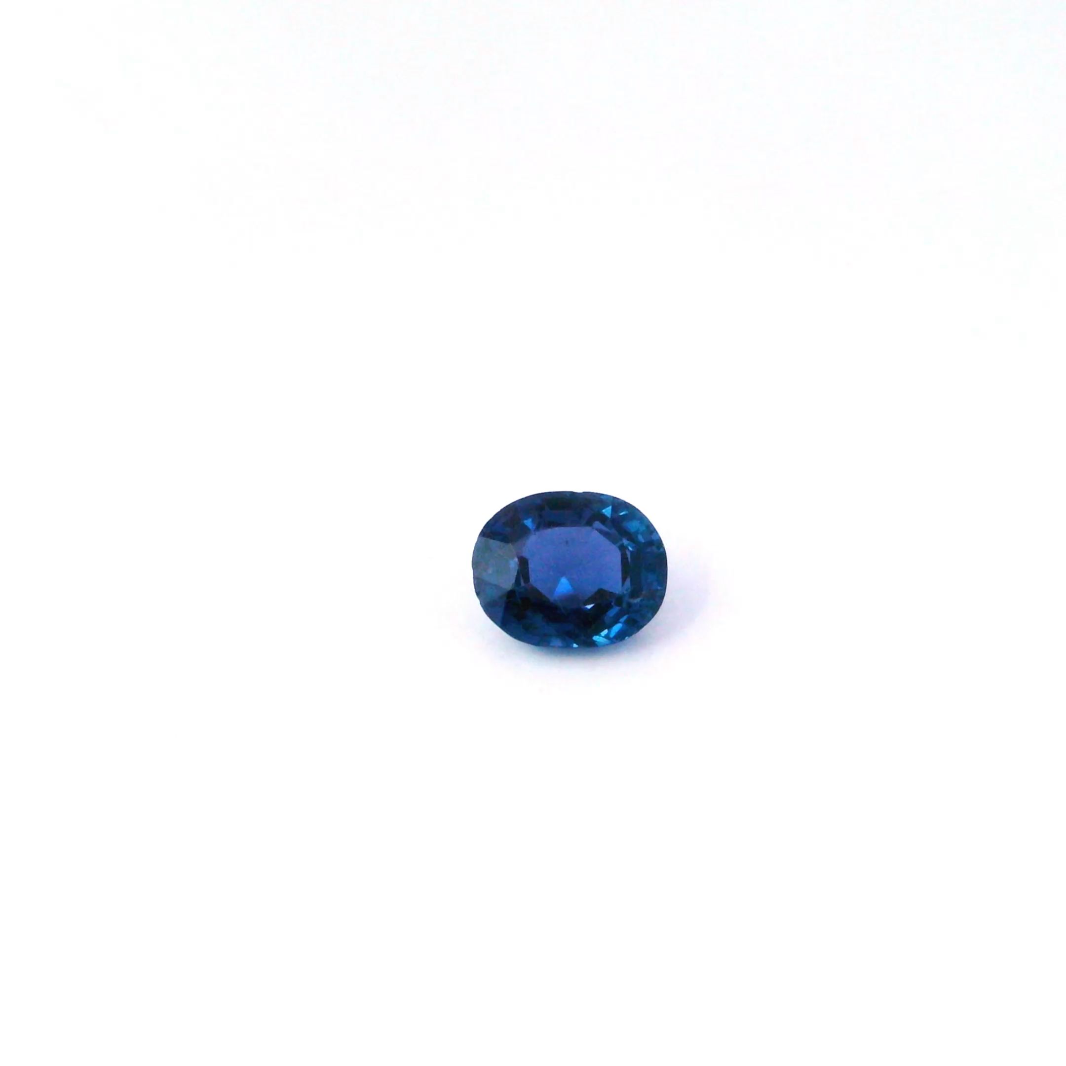 SAPPHIRE FACETED 1.07ct BLUE Vivid Blue SI SRILANKA NONE