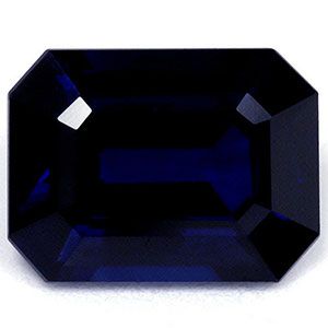 Szafir 2,53 ct, niebieski, szlif szmaragdowy